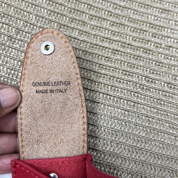 Moscardini Firenze Leather Three Golf Ball Carry Pouch Made In Italy - Picture 4 of 4